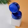 23pcs 2oz/60ml Blue Aluminum Tin Jar with Screw Lid and Blank Labels