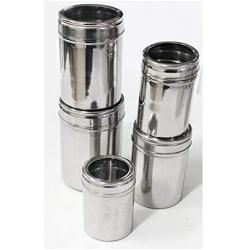Rabinyod Bulan 5 Piece Mini Canisters With Glass Lids
