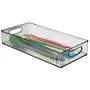 mDesign Plastic Stackable Kitchen Pantry Cabinet, Refrigerator or Freezer Food Storage Bin with Handles - Organizer for Fruit, Yogurt, Snacks, Pasta - BPA Free, 16" Long, 4 Pack - Smoke Gray mDesign Plastic Stackable Kitchen Pantry Cabinet, Refrigerator or Freezer Food Storage Bin with Handles - Organizer for Fruit, Yogurt, Snacks, Pasta - BPA Free, 16" Long, 4 Pack - Smoke Gray