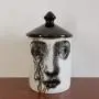 ANH19 candls Holder- Retro European Fornasetti Candle Holder Lina Face Scented Candles Cans Ceramic Products Storage Jar Home Desktop Decoration