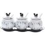Mini Spice Jars Kitchen supplies ceramic seasoning jar set Japanese household storage box Mini Spice Jars Kitchen supplies ceramic seasoning jar set Japanese household storage box