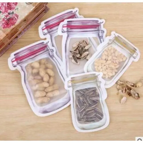 Kinder Snacks Frische Beutel Glasbehälter Muster Lebensmittelbehälter Küchenorganizer