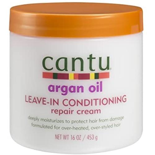 Cantu Argan Oil Leave in Conditioning Repair Cream, 16 Ounce