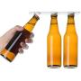 Unilive Magnetic Bottle Hanger Holder Beer Loft Fridge Refrigerator Magnet Jars Drink Storage Organizer,Holds 6 bottles- Pack of 2 (white)
