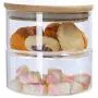 Boîtes d’étagères empilables en verre 1/2/3/4 niveaux pour cuisine, bonbons, biscuits, stockage avec couvercle – Boîtes de rangement en verre transparent avec couvercle. Boîtes d’étagères empilables en verre 1/2/3/4 niveaux pour cuisine, bonbons, biscuits, stockage avec couvercle – Boîtes de rangement en verre transparent avec couvercle.