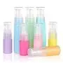 6er Set 30 ml 1 OZ Leere Macaron Farbige Plastik-Lotion-Behälter mit Pumpen, Wiederbefüllbar, Tragbar, Robust, Kosmetikbehälter, Shampoo, Duschgel, Conditioner für Reisen und den täglichen Gebrauch, Farbe zufällig