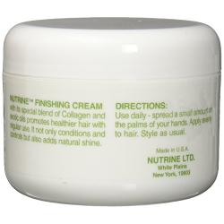 Nutrine Finishing Cream Olive Oil Jar For Perms, 8 Ounce