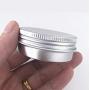 12PCS 30ML 1oz Silver Round Tin Containers With Tight Twist Screw Cap Aluminum Metal Cosmetic Case Jar Storage Travel Can For Lip Balm Nail Art Tea Powder Cream Candles Eye Shadow Crafts Jewelry