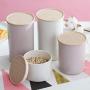 SuperCS Multigrain Nut Seasoning Storage Container Cylindrical Food Sealed Cans Plastic Airtight Storage Jars