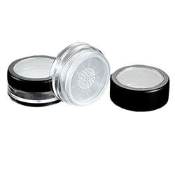 3 Pieces 10G 10ml Empty Loose Face Powder Blusher Puff Case Box Makeup Cosmetic Jars Containers with Sifter Lids