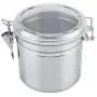 Akozon Coffee Container Sealed Jar Container 5 inch Stainless Steel Vacuum Sealed Storage Jar for Sugar Tea Bean(L)