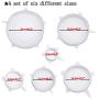 Silicone Stretch Lids, Vipe 6-Pack of Various Sizes Reuseable Food Storage Covers for Bowl, Can, Jar, Glassware, Food Saver Covers Safe in Dishwasher, Microwave and Freezer (White)