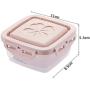Transparent Plastic Kitchen Refrigerator Food Grain Storage Container Seal Milk Powder Nut Convenient Vacuum Pink Combination Set Storage Box Food Dispensers