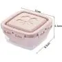 Transparent Plastic Kitchen Refrigerator Food Grain Storage Container Seal Milk Powder Nut Convenient Vacuum Pink Combination Set Storage Box Food Dispensers