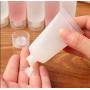 24PCS 10ml/0.33oz Mini Clear Plastic Facial Cleanser Soft Tube Bottle Empty Refillable Travel Sample Packing Container Storage Jar Pot Vial Dispenser with Flip Cap for Shampoo Toiletries (Transparent)