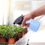 URATOT 1 Piece Blue Plastic Spray Bottle Empty Spray Bottle Colorful Bottles for Gardening, Cleaning, 600ml