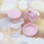 Unxuey Travel Bottles Set TSA Approved Leak Proof Squeezable Refillable Sub-Bottles with 3 Bottles, 3 Cream Jars and 2 Tools (Funnel and Spatula) for Your Favorite Lotions, Make-up Lotion and Shower G