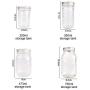 Jar with Lids Glass Bottle Ice Cream Fruit Installed Cold Drink Water Bottles Straw Storage,473ml
