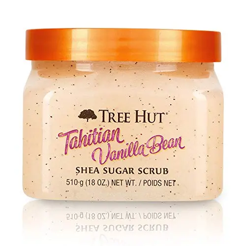 Tree Hut Tahitian Vanille-Schwarzkapsel-Zuckerguss, 490ml, Ultra-Feuchtigkeitsspendender und Peeling-Zuckerguss zur Pflege von Körper und Haut
