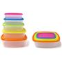 Always Fresh Plastic Food Containers Fiesta Edition Rectangle - 10 pcs Set