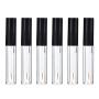 6Pcs 4ml Eyeliner Vials Tube Empty Refillable Plastic Clear Mascara Tube Eyelashes Tube Eyeliner Bottle With Plug and Black Lid Portable Travel Eyelash Growth Oil Tube Container