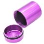 Stash Jar - Airtight Smell Proof Durable Multi-Use Portable Metal Herb Jar Container. Waterproof Aluminum Screw-top Lid Lock Odor -Purple