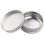 FidgetGear 10Pcs Small Screw Round Lip Metal Tin Storage Jar Balm Containers&Lids Box Case 10 Pack One Size