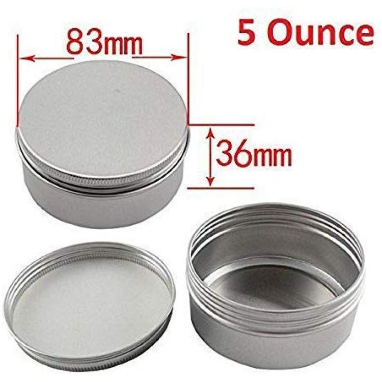 LIYAR 8 Ounce Aluminum Metal Tin 14 Pack Metal Containers Round Candle Jars  Bulk Empty Cans with Screw Lid for Candles, Arts & Crafts,Storage &  More (Pastel Orange)