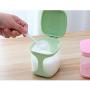 Daliuing Household Storage Containers Spice Jars Kitchenware Sugar Bowl Salt Pot Sugar Container with Lid and Serving Spoons Condiment Jars 9.6cmx7.4cmx11cm Pink