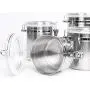 TOOGOO Airtight Canisters Sets for The Kitchen Stainless Steel - Beautiful for Kitchen Counter, Small 32oz, Food Storage Container, Tea Coffee Sugar Canisters TOOGOO Airtight Canisters Sets for The Kitchen Stainless Steel - Beautiful for Kitchen Counter, Small 32oz, Food Storage Container, Tea Coffee Sugar Canisters