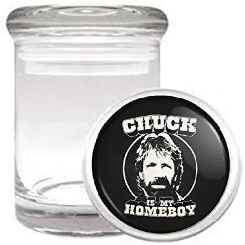 Chuck Is My Homeboy Funny Action Icon Medical Odorless Glass Jar Chuck Is My Homeboy Funny Action Icon Medical Odorless Glass Jar
