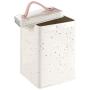 Réservoir de rangement Premier Housewares, Métal galvanisé avec revêtement en poudre, Cuir argenté divisé Réservoir de rangement Premier Housewares, Métal galvanisé avec revêtement en poudre, Cuir argenté divisé