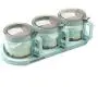 Storage Condiment Jar, Clear Glass Condiment Spice Jars-Spice Containers - Empty Jars -320 Ml (8 Oz), 3 Piece Set