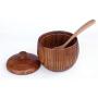Mini Spice Jars Creative seasoning tank solid wood solid seasoning box kitchen supplies