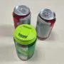 4er Set Getränkendrehdeckel Wiederverwendbar für Soda oder Bier-Braustoff-Deckel, Getränkedose Deckel-Schutzhülle