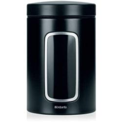 Brabantia Window Canister, 1.4 L - Matt Black