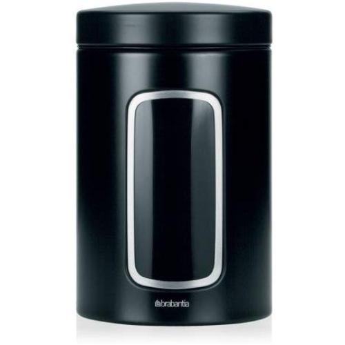 Brabantia Window Canister, 1.4 L - Matt Black