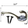 JUSTDOLIFE 12PCS Coat Hook Creative Multipurpose Wall Hook Hat Hook with Screws for Clothes