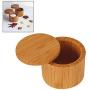 Wooden Spice Shaker Jar Sugar Salt Pepper Herbs Toothpick Storage Bottle BBQ Spice Storage Box with Lid for kitchen accessories,as picture