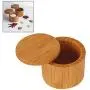 Bouteille de stockage pour épices, sel, poivre, herbes, cure-dents, avec couvercle en bois pour cuisine, accessoires de cuisine.