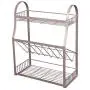 Metal Spice Rack Spice Jars Bottle Holder Storage Organiser Shelf Rack for 3Tier Kitchen Pantry, Cabinet, Counter Top Or Free Standing,a Metal Spice Rack Spice Jars Bottle Holder Storage Organiser Shelf Rack for 3Tier Kitchen Pantry, Cabinet, Counter Top Or Free Standing,a