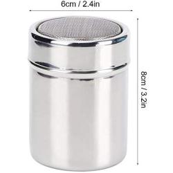 Stainless Steel Lid Design Seasoning Jar Pepper Salt Spice Seasoning Pot Can Tank for Home Kitchen BBQ Camping