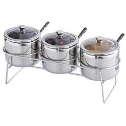 Mini Spice Jars Stainless steel seasoning jar set household kitchen supplies