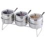 Mini Spice Jars Stainless steel seasoning jar set household kitchen supplies
