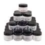 Aenoyo 50PCS Plastic Cosmetic Sample Empty Container, Tiny Makeup Sample Container, Cosmetic Jars, Makeup Plastic Jars for Travel, Sample, Small Crafts Storage (20g, Black)