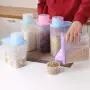 Kitchen grains/legumes storage box Storage jar Plastic Transparent with Lid Seal 3-piece set