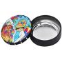 Fuguan Stash Jar Herb Storage Container 25ml Tobacco Box Storage Case Round Tin(H04)