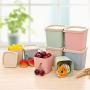 WANGLX ST Plastic Sealed Cans Grain Storage Tank Storage Box Kitchen Food Storage Jar for Serving Tea, Coffee, Spice,Flour, Sugar, Cereals, Leakproof and More