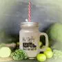 Green My Daddy Is A Truck Driver WhatS Your Daddy Do? Frosted Glass Mason Jar With Straw Green My Daddy Is A Truck Driver WhatS Your Daddy Do? Frosted Glass Mason Jar With Straw