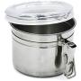 Multifunctional Stainless Steel Sealed Cans Storage Box Tea Tobacco Storage Food Jars Preservation Bottle Kitchen Tools,10X7.5Cm